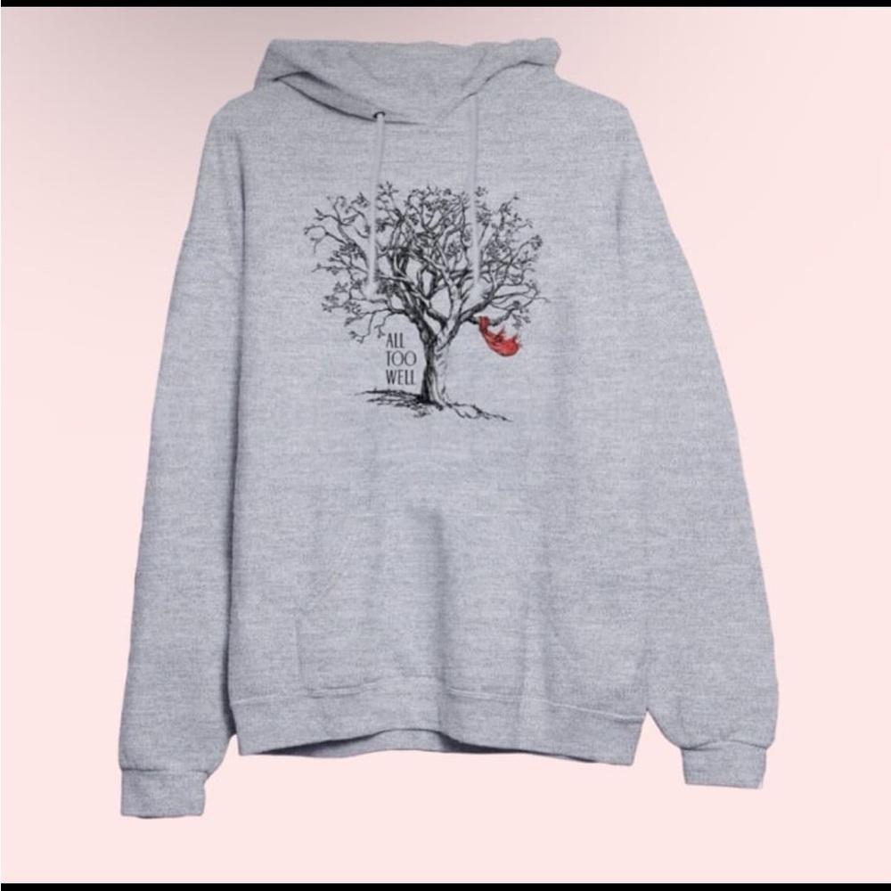 Taylor Swift Official Red Taylor’s Version All Too Well Grey Hoodie Size M